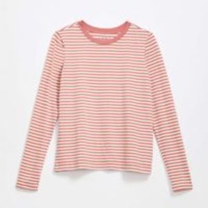 Make an OFFER ‼️NWT LOFT Striped Cotton Long Sleeve Tee